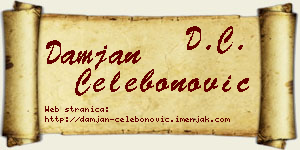Damjan Čelebonović vizit kartica